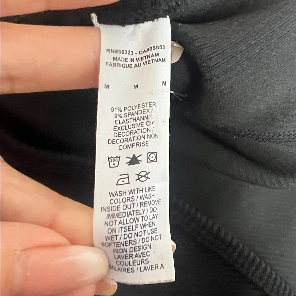 Nike One Piece Black Workout Bodysuit Jumpsuit Women Medium “Just Do It” Straps - Picture 3 of 5